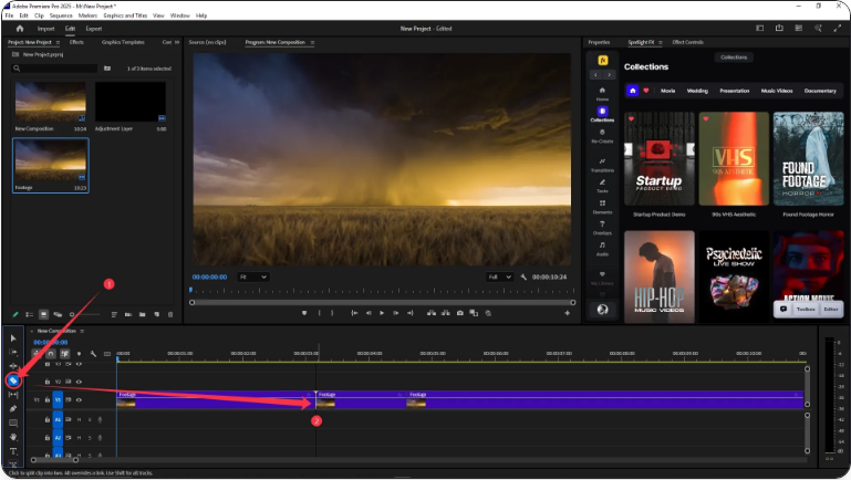 How to Split a Clip in Adobe Premiere Pro (2 Simple Ways)