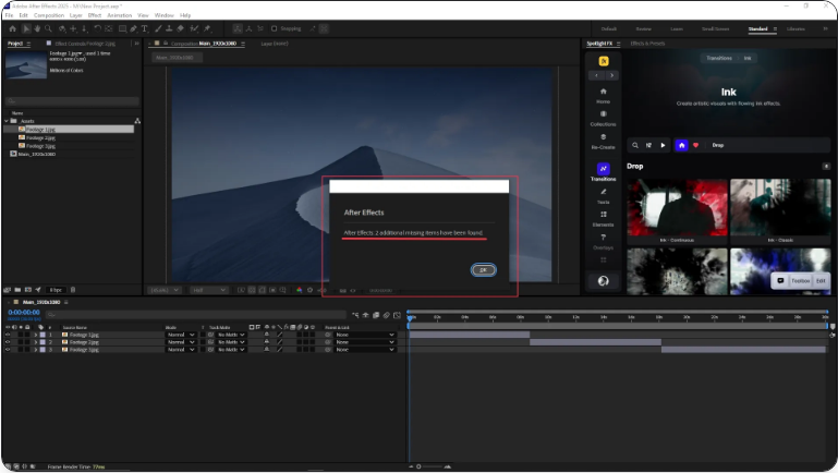 How to Relink Missing Files in After Effects (3 Simple Steps)