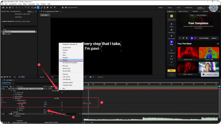 How to Create a Professional Lyric Video in After Effects (5 Simple Steps)