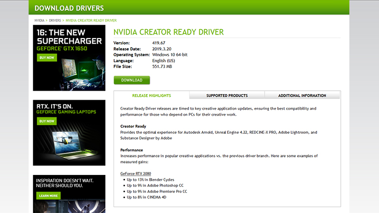 Think Reliable: Inside Nvidia's New Creator-Ready Update — Download Drivers