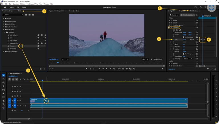 How to Add Motion Blur in Premiere Pro (Using the Transform Effect)