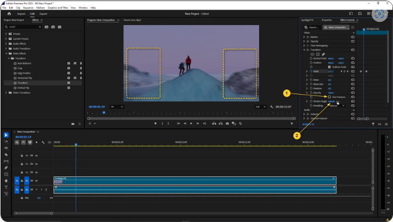 How to Add Motion Blur in Premiere Pro (Using the Transform Effect)