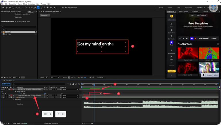 How to Create a Professional Lyric Video in After Effects (5 Simple Steps)