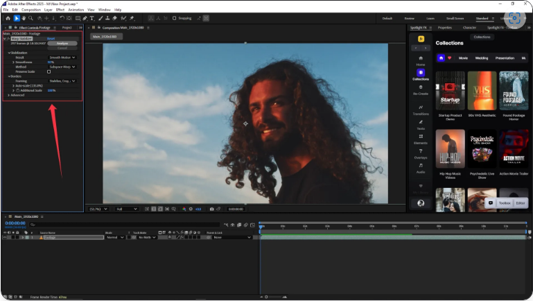 How to Stabilize Shaky Footage in After Effects (3 Easy Steps)