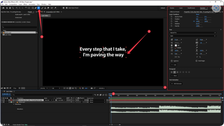 How to Create a Professional Lyric Video in After Effects (5 Simple Steps)