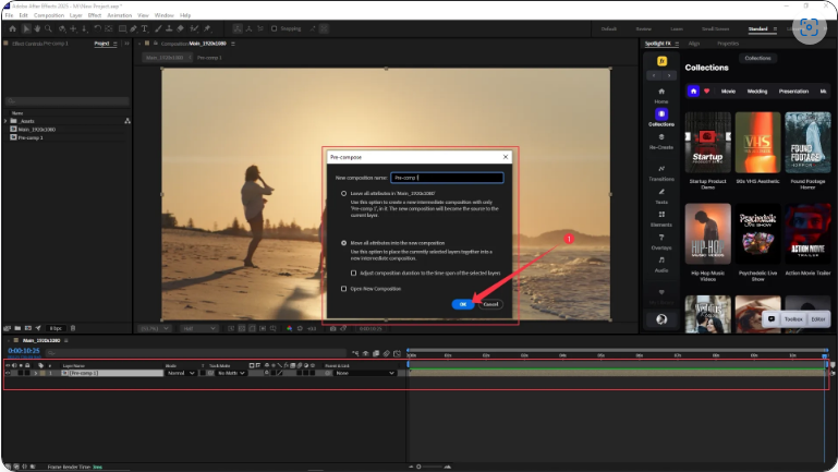 How to Precompose in After Effects (2 Simple Steps)