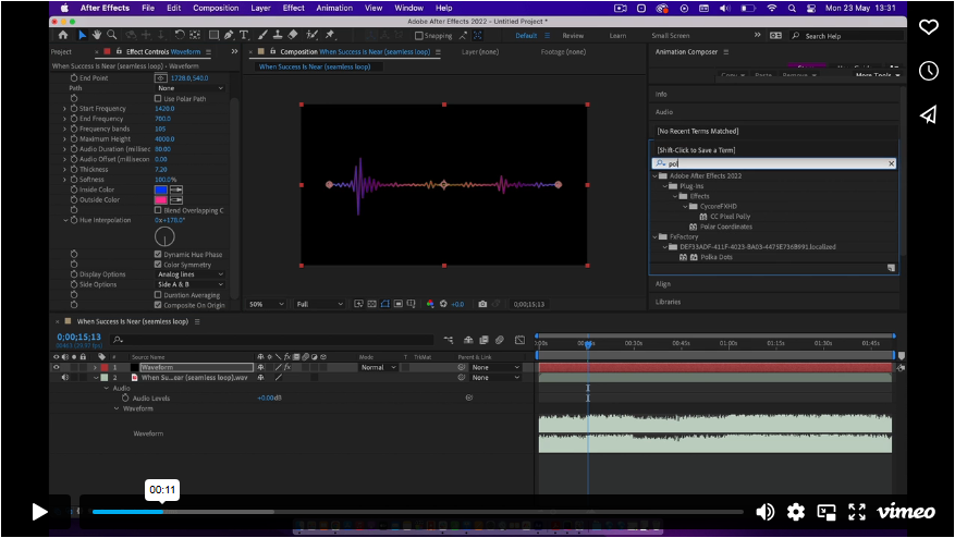 How to Create Audio Wave Effects in After Effects (Spectrum Waveforms)