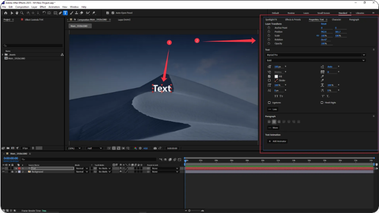 How to Add Text in After Effects (3 Simple Steps)