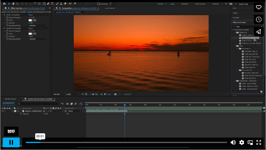 How to Create Smooth Fade In & Fade Out Effects in After Effects