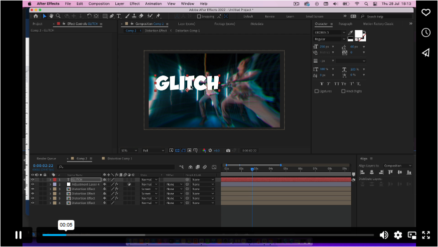 How to Create Glitch Screen Effects in After Effects