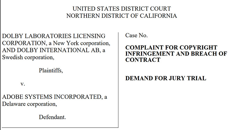 Why Adobe Doesn't Want You Using Older Versions of CC — Dolby Lawsuit
