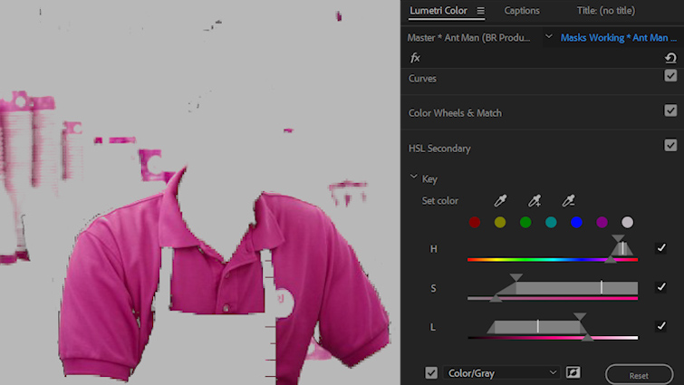 Improve Your Masks with Hue, Saturation, and Luminance Qualifiers — HSL Secondary Tab