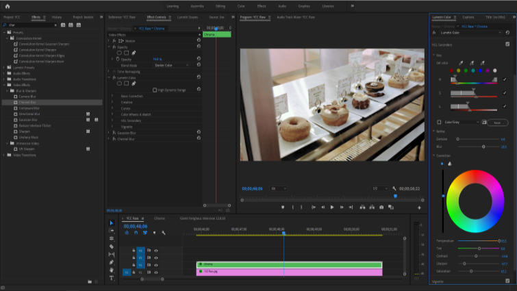 Isolating Image Channels to Work with Chroma and Luma in Premiere — Reduce Visibility